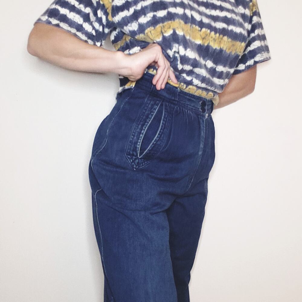 Vintage CK Cotton Mom Jeans High Rise Relaxed Pleated